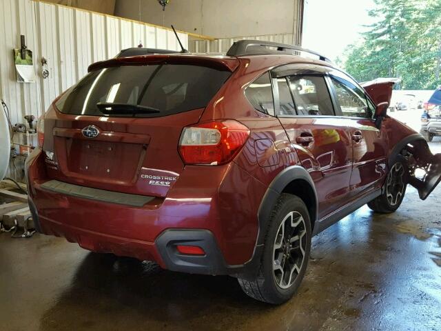 JF2GPABC0G8205192 - 2016 SUBARU CROSSTREK RED photo 4