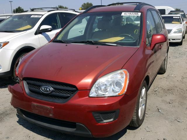 KNAFG526387167893 - 2008 KIA RONDO LX BURGUNDY photo 2