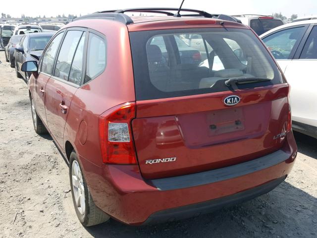 KNAFG526387167893 - 2008 KIA RONDO LX BURGUNDY photo 3