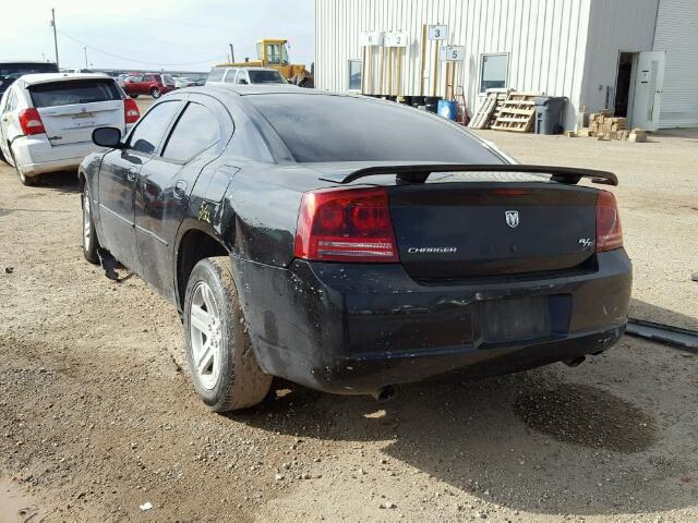 2B3LA53H86H344237 - 2006 DODGE CHARGER BLACK photo 3