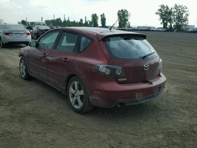 JM1BK143961513943 - 2006 MAZDA 3 HATCHBAC BURGUNDY photo 3