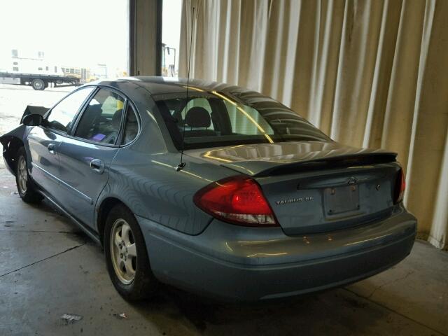 1FAFP53UX6A248704 - 2006 FORD TAURUS SE BLUE photo 3