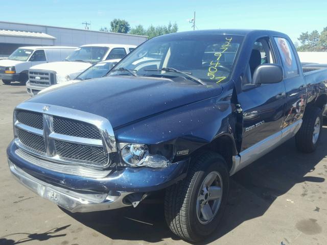 1D7HU18D23S322464 - 2003 DODGE RAM 1500 S BLUE photo 2