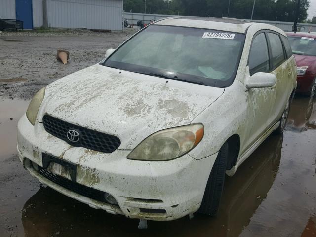 2T1KR32E73C037601 - 2003 TOYOTA MATRIX WHITE photo 2