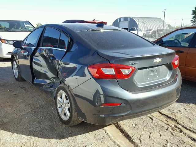 1G1BE5SM4H7215318 - 2017 CHEVROLET CRUZE LT GRAY photo 3