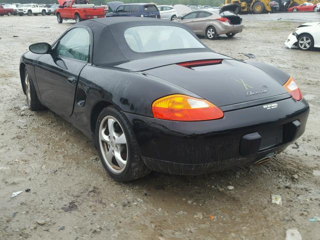 WP0CA29812U622536 - 2002 PORSCHE BOXSTER BLACK photo 3