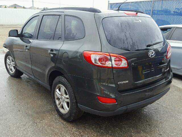 5NMSG3AB5AH344107 - 2010 HYUNDAI SANTA FE GRAY photo 3