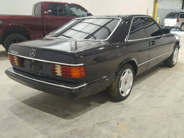 WDB1260441A039928 - 1984 MERCEDES-BENZ 500SEC BLACK photo 4