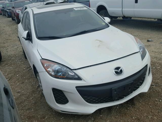 JM1BL1L76D1751747 - 2013 MAZDA 3 I WHITE photo 1