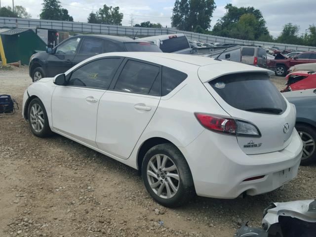 JM1BL1L76D1751747 - 2013 MAZDA 3 I WHITE photo 3