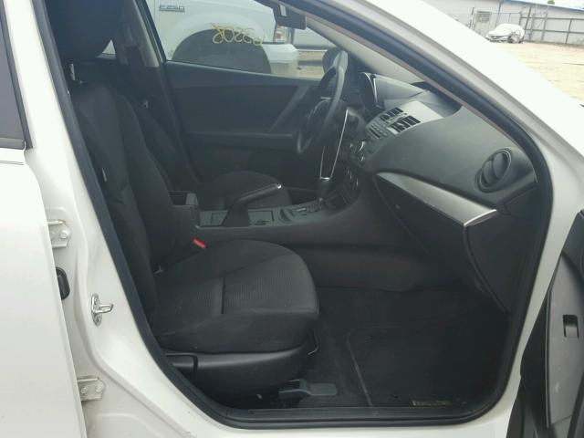 JM1BL1L76D1751747 - 2013 MAZDA 3 I WHITE photo 5