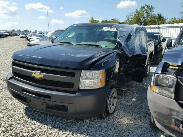 1GCRCPEX9BZ112078 - 2011 CHEVROLET SILVERADO BLACK photo 2