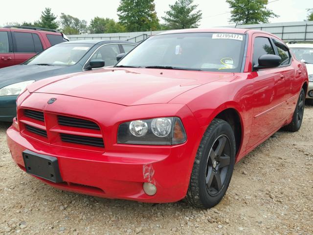 2B3LA43G18H199028 - 2008 DODGE CHARGER RED photo 2