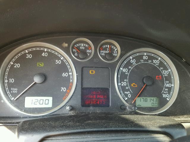 WVWRH63B32P126542 - 2002 VOLKSWAGEN PASSAT GLX GRAY photo 8