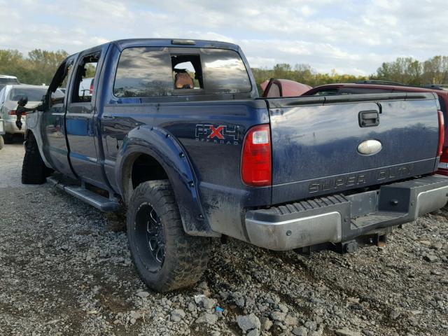 1FT7W2BT2BEC19113 - 2011 FORD F250 SUPER BLUE photo 3