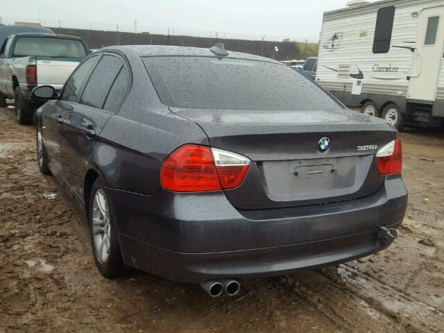 WBAVA33598KX87846 - 2008 BMW 328 CHARCOAL photo 3