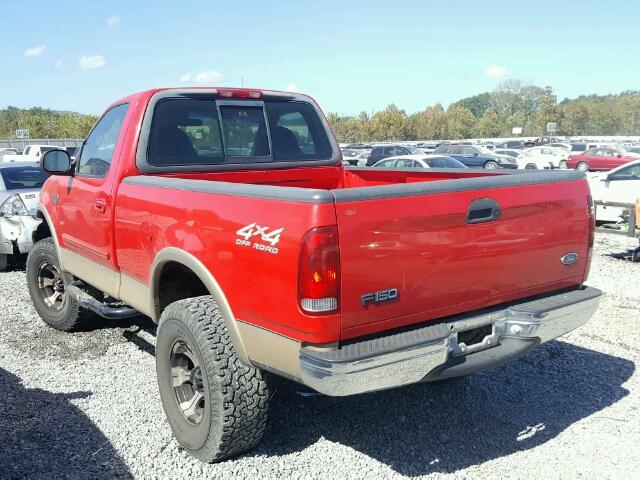 1FTRF18LXXNC03078 - 1999 FORD F150 RED photo 3