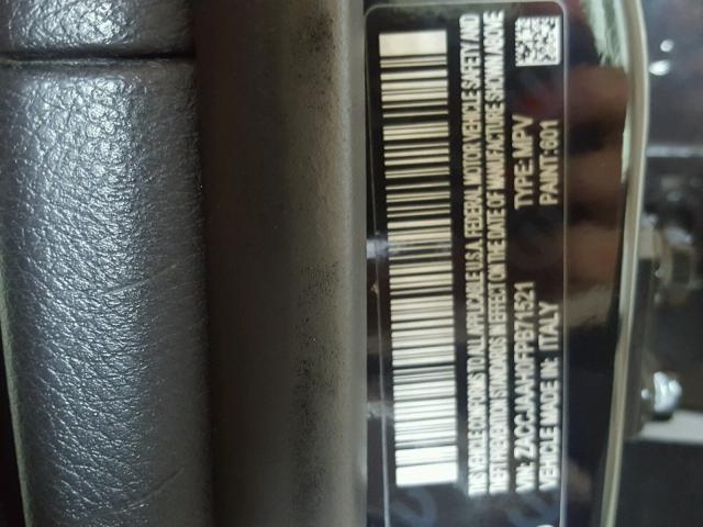 ZACCJAAH0FPB71521 - 2015 JEEP RENEGADE S BLACK photo 10