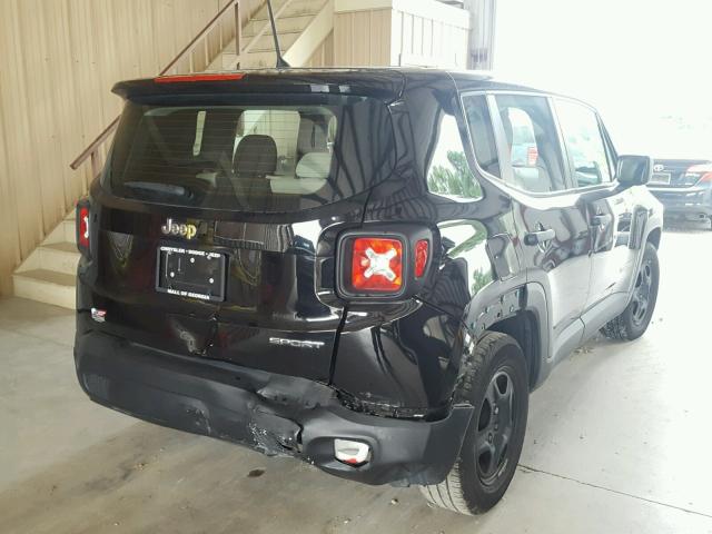 ZACCJAAH0FPB71521 - 2015 JEEP RENEGADE S BLACK photo 4