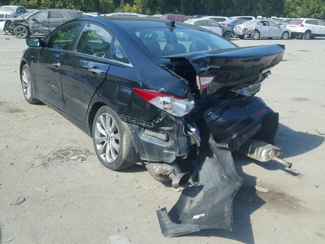 5NPEC4AC7BH109428 - 2011 HYUNDAI SONATA SE BLACK photo 3