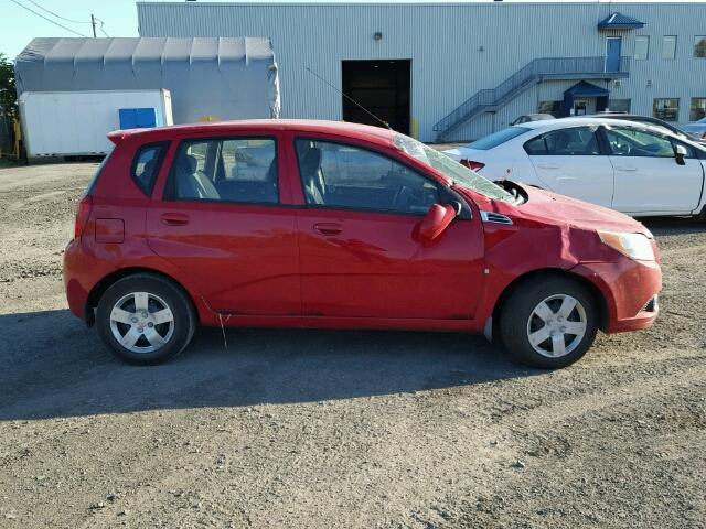 3G1TB6DE0AL110320 - 2010 CHEVROLET AVEO LS RED photo 9