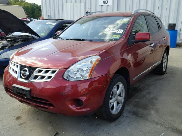 JN8AS5MV8BW306661 - 2011 NISSAN ROGUE S RED photo 2