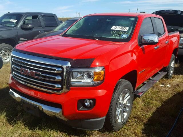 1GTG5CE32F1184378 - 2015 GMC CANYON SLT RED photo 2