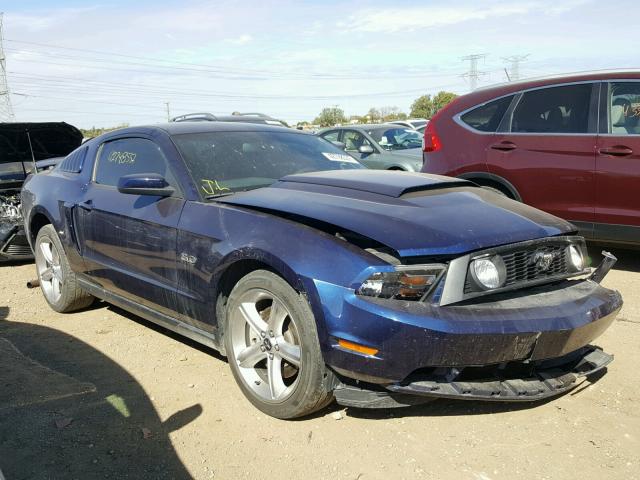 1ZVBP8CF0B5122220 - 2011 FORD MUSTANG GT BLUE photo 1