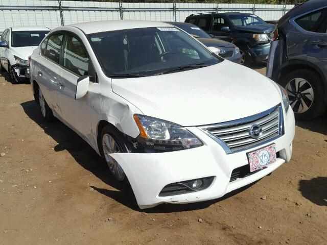 3N1AB7AP8DL752141 - 2013 NISSAN SENTRA S WHITE photo 1