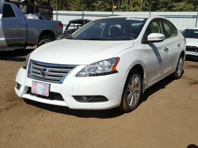 3N1AB7AP8DL752141 - 2013 NISSAN SENTRA S WHITE photo 2