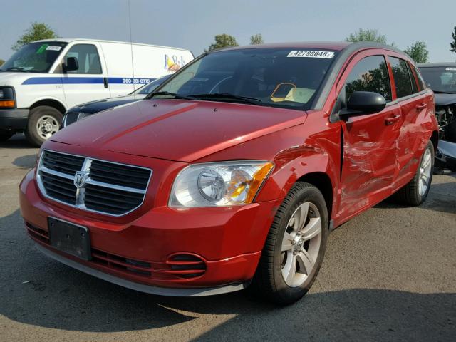 1B3CB4HA7AD592181 - 2010 DODGE CALIBER SX RED photo 2