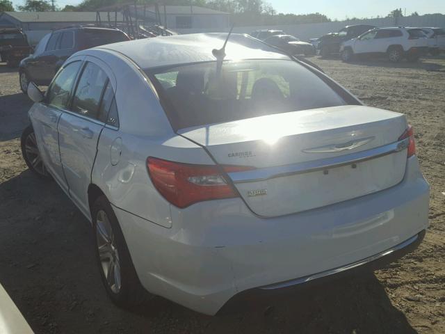 1C3CCBAG4CN228400 - 2012 CHRYSLER 200 LX WHITE photo 3