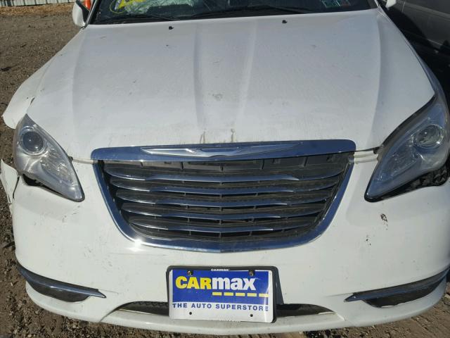 1C3CCBAG4CN228400 - 2012 CHRYSLER 200 LX WHITE photo 7