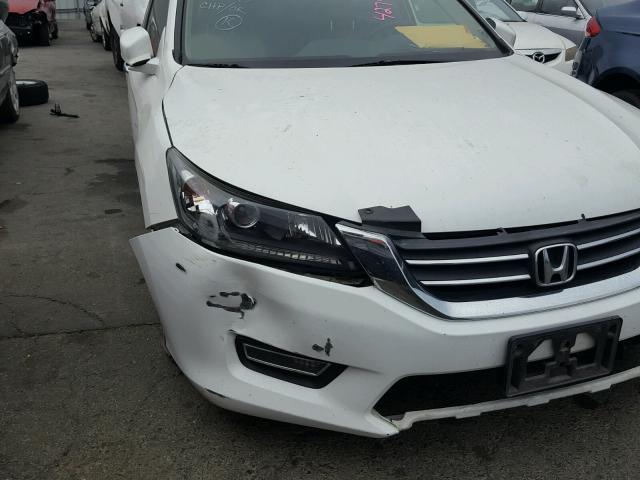 1HGCR2F88DA029985 - 2013 HONDA ACCORD EXL WHITE photo 9