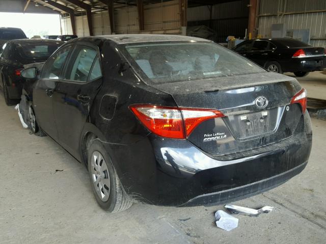 5YFBURHE2FP234978 - 2015 TOYOTA COROLLA L BLACK photo 3