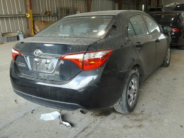 5YFBURHE2FP234978 - 2015 TOYOTA COROLLA L BLACK photo 4