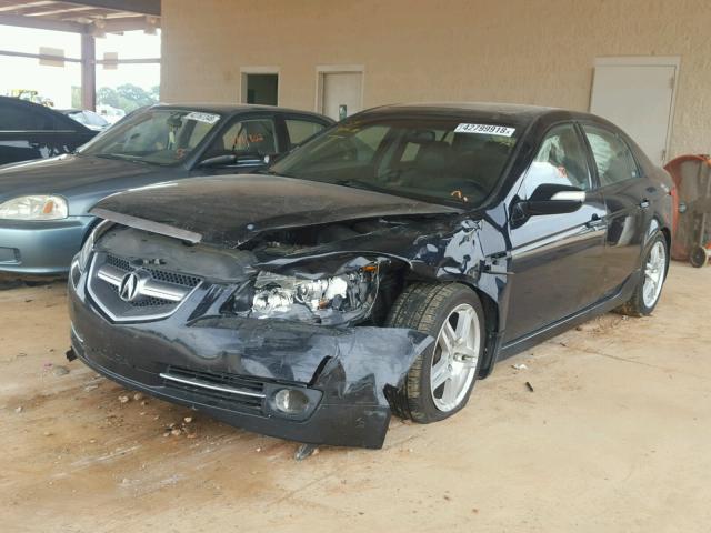 19UUA66288A037055 - 2008 ACURA TL BLACK photo 2