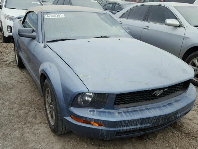 1ZVFT84N955167230 - 2005 FORD MUSTANG BLUE photo 1