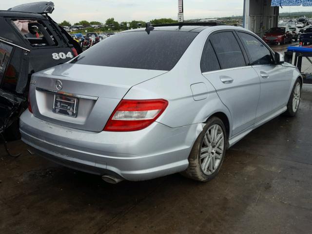 WDDGF54X18R027531 - 2008 MERCEDES-BENZ C 300 SILVER photo 4