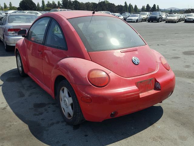 3VWBB61C2WM004164 - 1998 VOLKSWAGEN NEW BEETLE RED photo 3