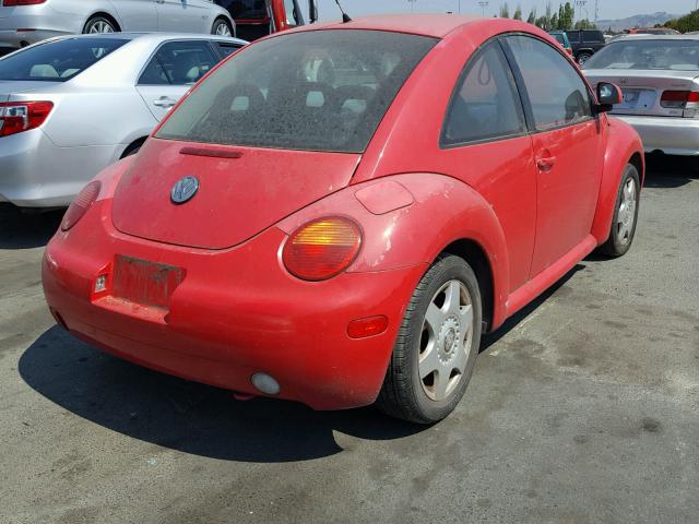 3VWBB61C2WM004164 - 1998 VOLKSWAGEN NEW BEETLE RED photo 4