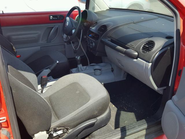 3VWBB61C2WM004164 - 1998 VOLKSWAGEN NEW BEETLE RED photo 5