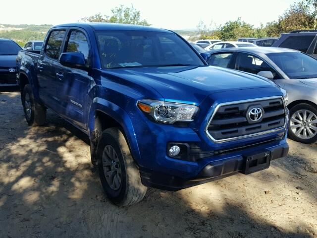 5TFAZ5CN5HX035912 - 2017 TOYOTA TACOMA DOU BLUE photo 1