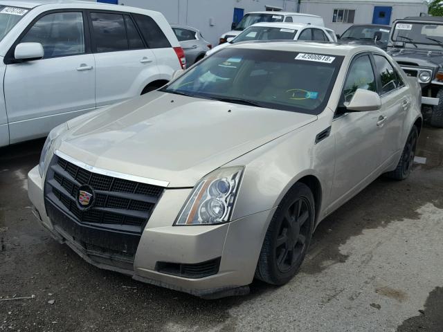 1G6DG577680140887 - 2008 CADILLAC CTS BEIGE photo 2
