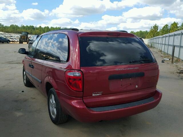 1D4GP24R07B209481 - 2007 DODGE GRAND CARA RED photo 3