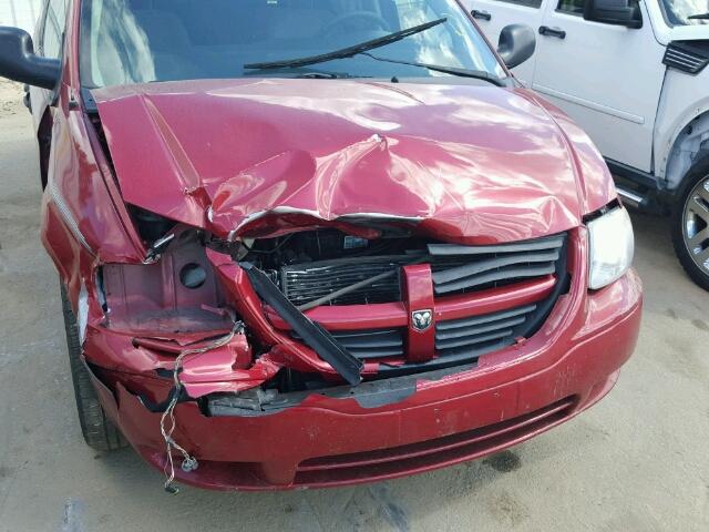 1D4GP24R07B209481 - 2007 DODGE GRAND CARA RED photo 9