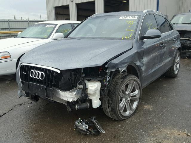 WA1GFCFS6FR007590 - 2015 AUDI Q3 PRESTIG GRAY photo 2