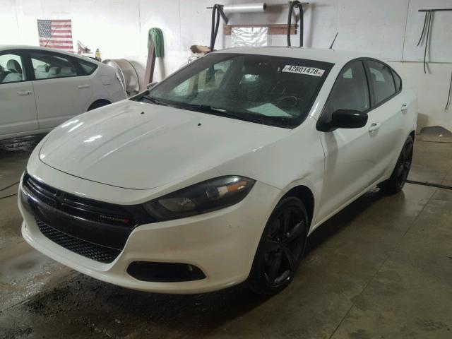 1C3CDFBB9FD421773 - 2015 DODGE DART SXT WHITE photo 2