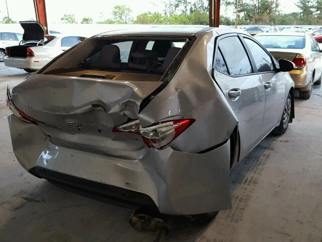 5YFBURHE1HP680221 - 2017 TOYOTA COROLLA SILVER photo 4