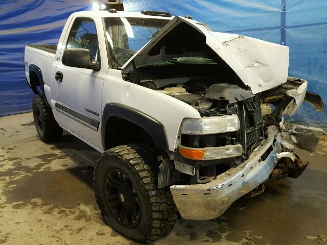 1GCGK24U7YE376551 - 2000 CHEVROLET SILVERADO WHITE photo 1